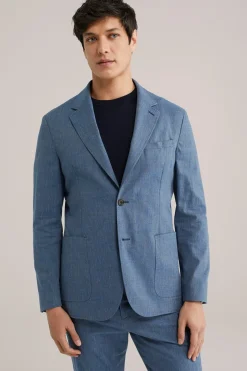 gemêleerde blazer van Italiaanse kwaliteit