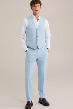 gem&ecirc;leerde gilet met stretch