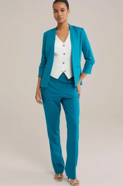 getailleerde blazer met rimpeleffect