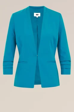 getailleerde blazer met rimpeleffect