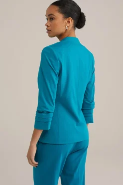 getailleerde blazer met rimpeleffect