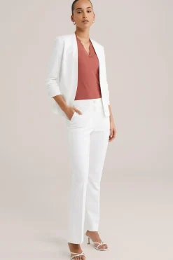 getailleerde blazer met rimpeleffect