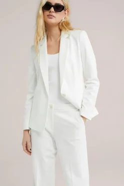 getailleerde jersey blazer met stretch