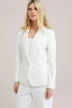 getailleerde jersey blazer met stretch