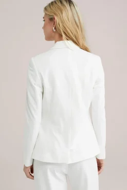 getailleerde jersey blazer met stretch