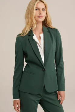 getailleerde jersey blazer met stretch