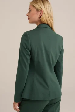 getailleerde jersey blazer met stretch