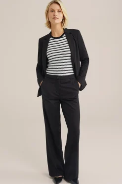 getailleerde jersey blazer met stretch