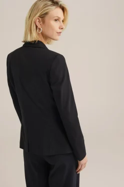 getailleerde jersey blazer met stretch