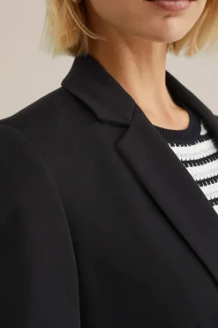 getailleerde jersey blazer met stretch