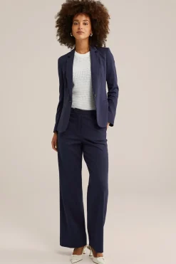 getailleerde jersey blazer met stretch