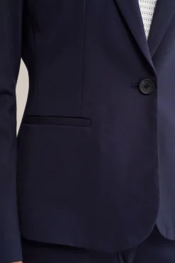 getailleerde jersey blazer met stretch