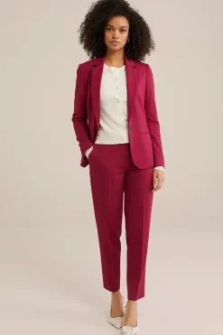 getailleerde jersey blazer met stretch