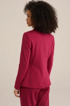 getailleerde jersey blazer met stretch