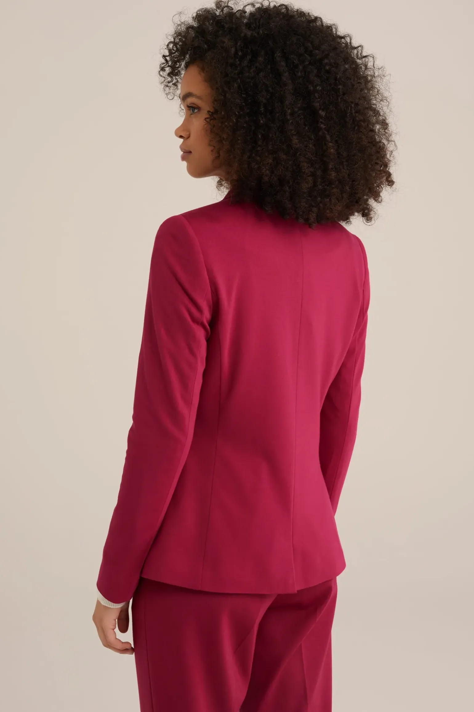 getailleerde jersey blazer met stretch