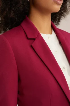 getailleerde jersey blazer met stretch