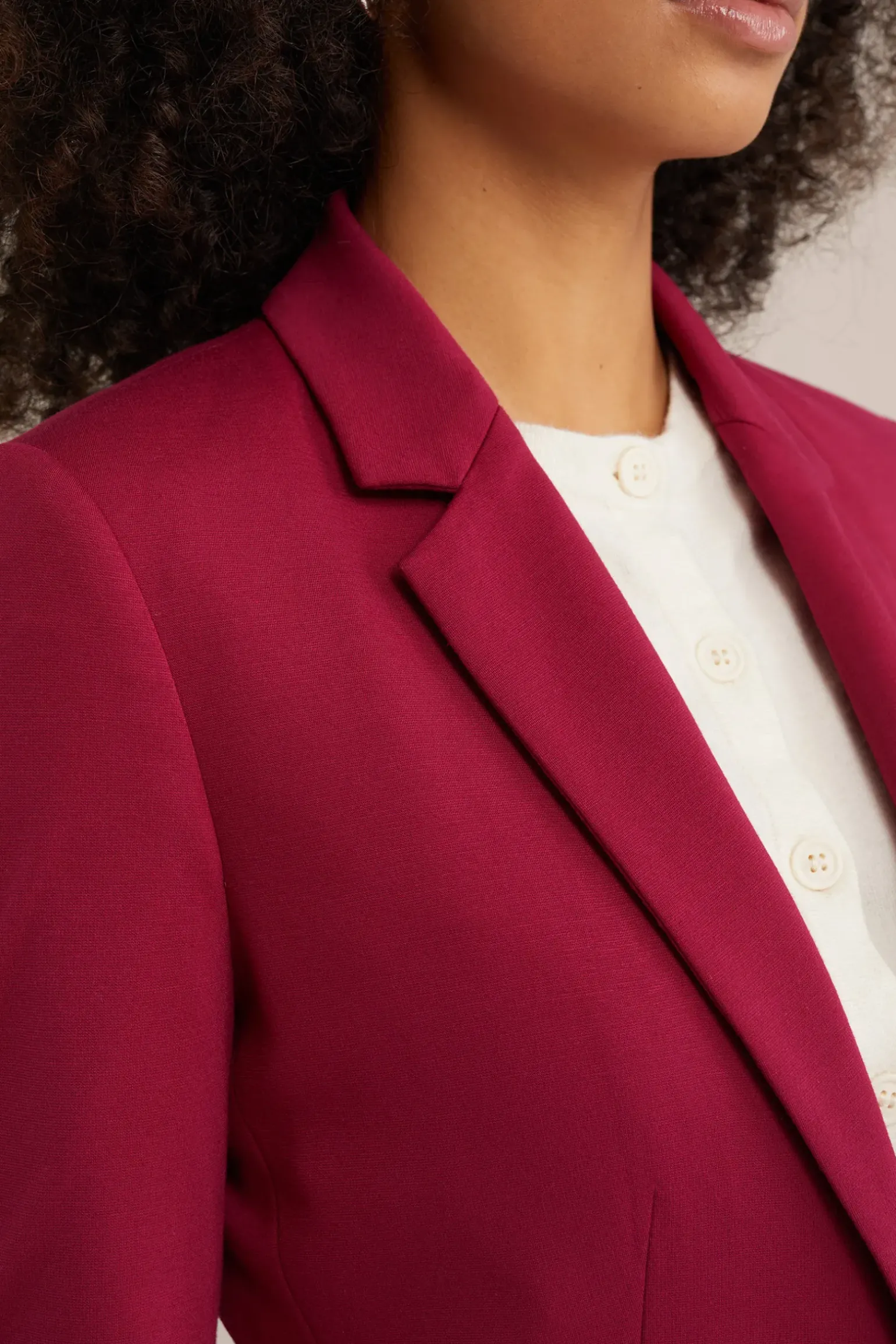 getailleerde jersey blazer met stretch