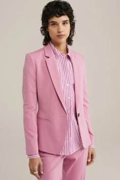 getailleerde jersey blazer met stretch