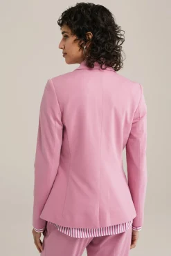 getailleerde jersey blazer met stretch