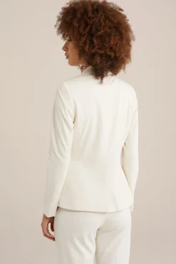 getailleerde jersey blazer met stretch