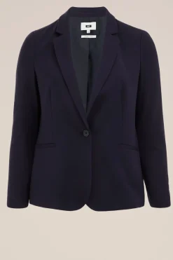 getailleerde jersey stretch blazer - Curve