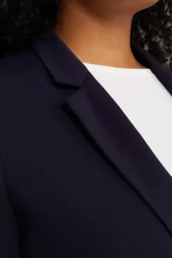 getailleerde jersey stretch blazer - Curve