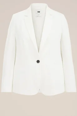 getailleerde jersey stretch blazer - Curve