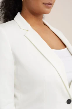 getailleerde jersey stretch blazer - Curve