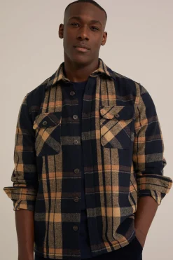 geweven overshirt met ruit