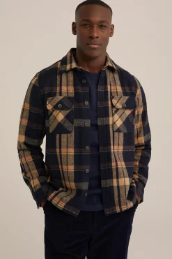 geweven overshirt met ruit