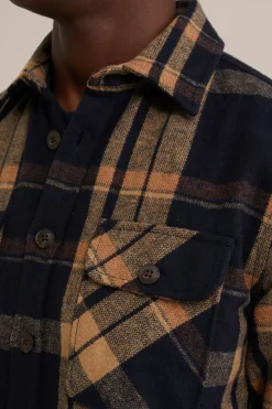 geweven overshirt met ruit