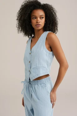 gilet met streepdessin