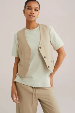 Gilet met structuur
