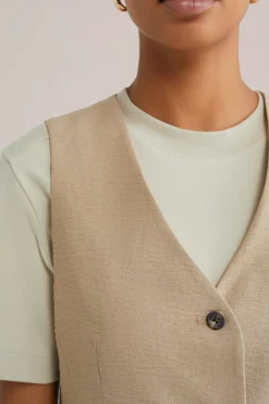Gilet met structuur
