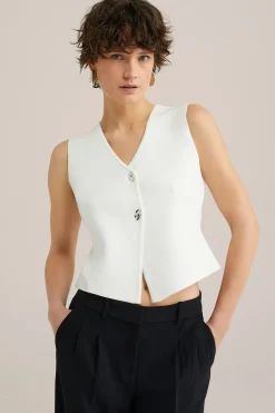 Gilet van kasjmiermix - THE STATEMENT GILET