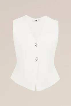 Gilet van kasjmiermix - THE STATEMENT GILET
