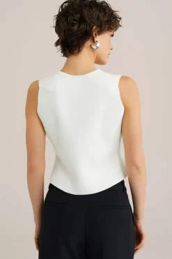 Gilet van kasjmiermix - THE STATEMENT GILET