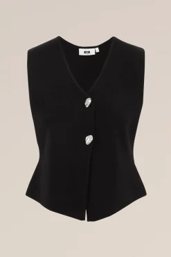 Gilet van kasjmiermix - THE STATEMENT GILET