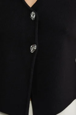 Gilet van kasjmiermix - THE STATEMENT GILET