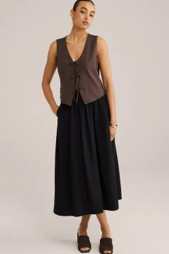 gilet van linnenmix