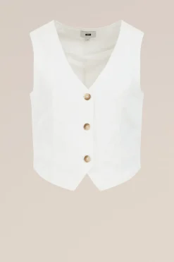 gilet van linnenmix