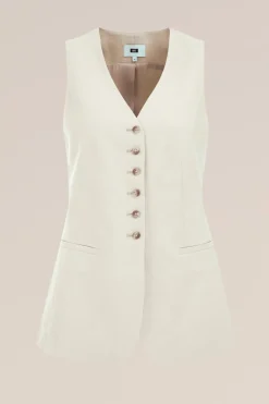 gilet van linnenmix