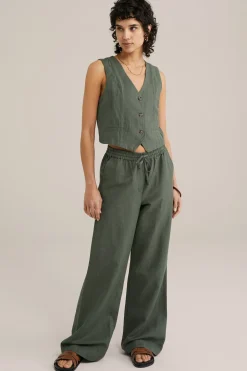 gilet van linnenmix