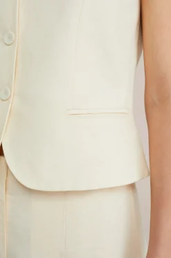 gilet van linnenmix - THE ICONIC GILET