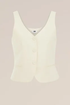 gilet van linnenmix - THE ICONIC GILET