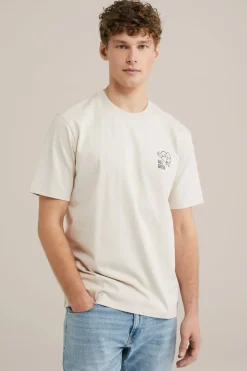 Heavyweight T-shirt met opdruk