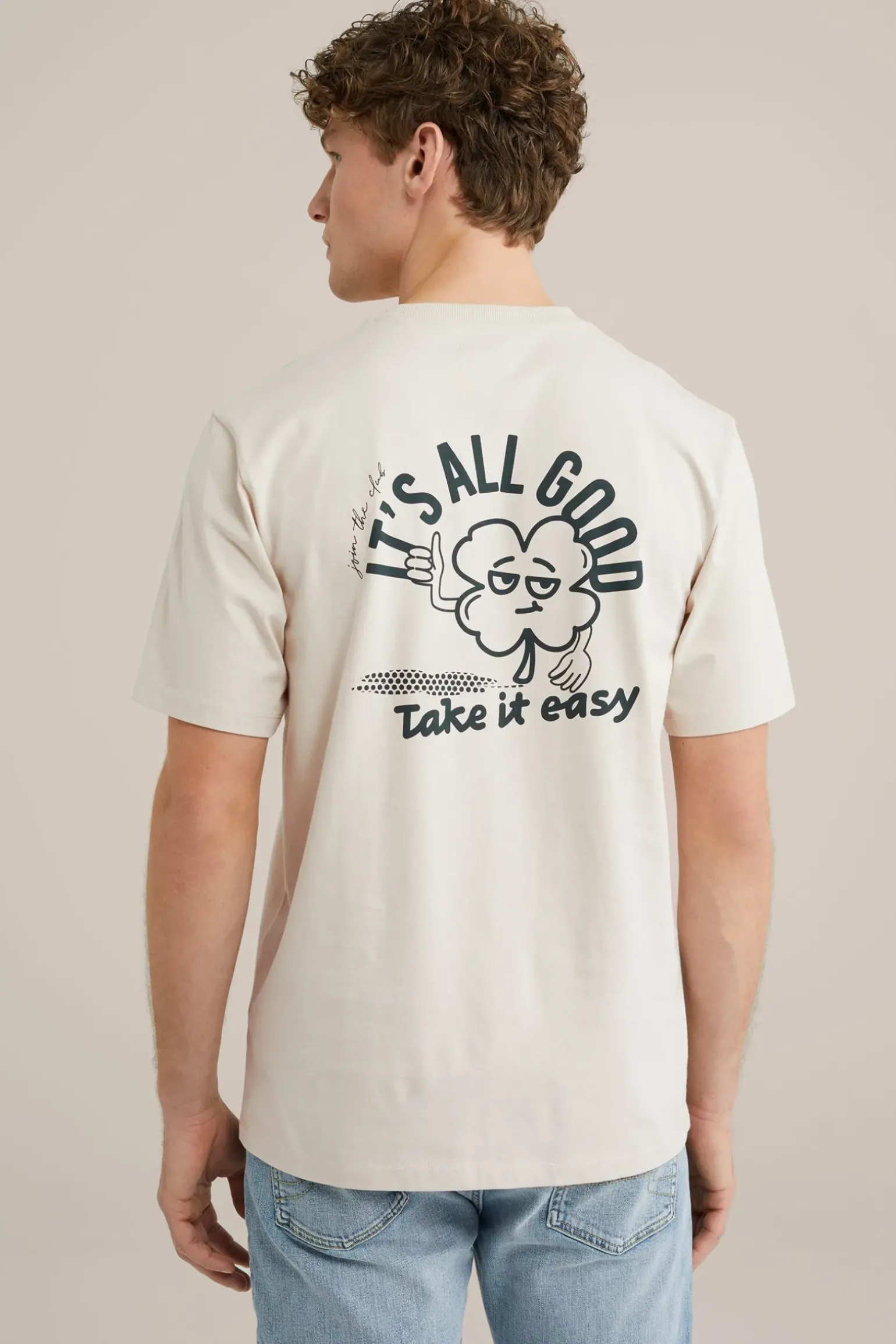 Heavyweight T-shirt met opdruk