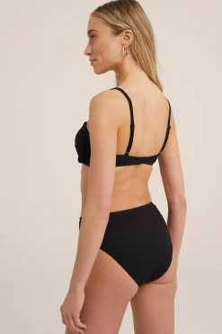 high rise bikinibroekje met structuur