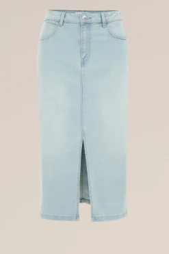 High rise denim rok