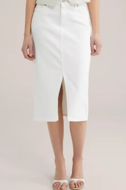 High rise denim rok